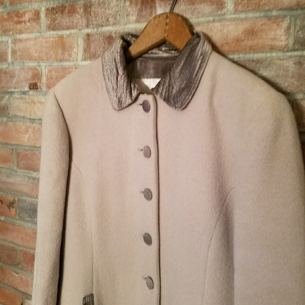 Kenzo Jungle Mohair Front Button Overcoat - Size 8 - Picture 3 of 4
